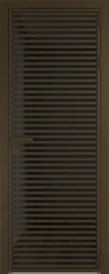 Алюминиевая дверь Profil Doors 12 AG Деорэ Черное тонированное