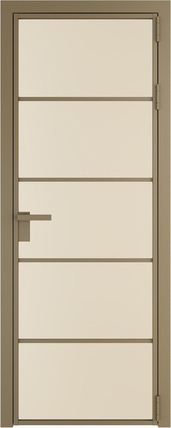Алюминиевая дверь Profil Doors 14 AG Шампань Монохром жемчуг