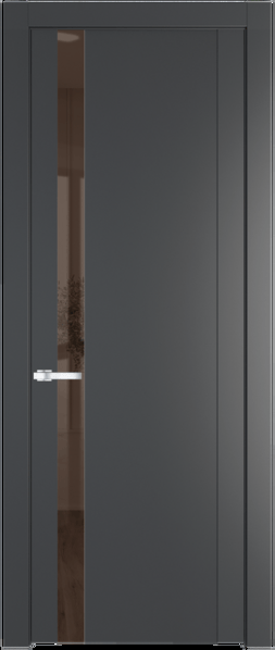 Межкомнатная дверь Profil Doors 1.2 P Зеркало Bronza Графит (Pantone 425С)