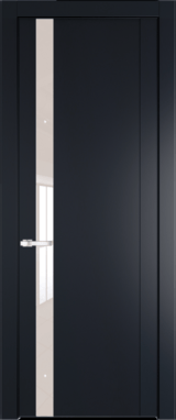 Межкомнатная дверь Profil Doors 1.2 P Lacobel Перламутровый лак Нэви Блу (RAL 7016)
