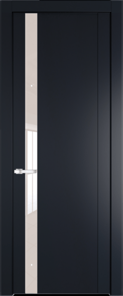 Межкомнатная дверь Profil Doors 1.2 P Lacobel Перламутровый лак Нэви Блу (RAL 7016)