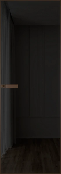 Алюминиевая дверь Profil Doors 1AGN Деорэ Черное тонированное