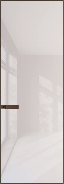 Алюминиевая дверь Profil Doors 1AGN ГЛЯНЕЦ Деорэ Светло-серый лак
