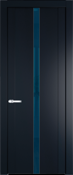 Межкомнатная дверь Profil Doors 1.8 P Зеркало синее Нэви Блу (RAL 7016)