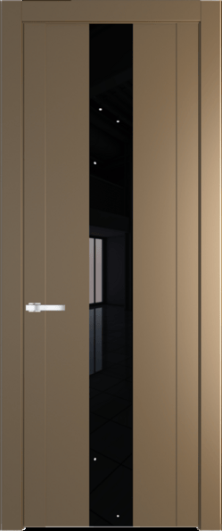 Межкомнатная дверь Profil Doors 1.9 P Lacobel Черный лак Перламутр золото