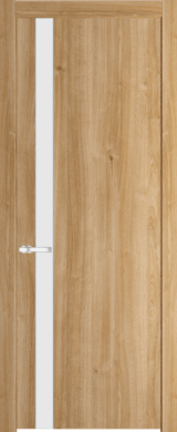 Межкомнатная дверь Profil Doors 18 NW Монохром белый просветленный Дуб Карамель
