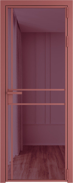 Алюминиевая дверь Profil Doors 9 AG Красный антрацит Фиолетовый Шпион