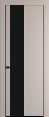 Межкомнатная дверь Profil Doors Orange 19 PE.O Монохром черный Сэнд Черный матовый RAL9005