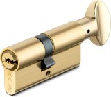 Цилиндровый механизм Kale kilit (Кале килит) с вертушкой 164 SM/80 (35+10+35) mm латунь 5 кл.