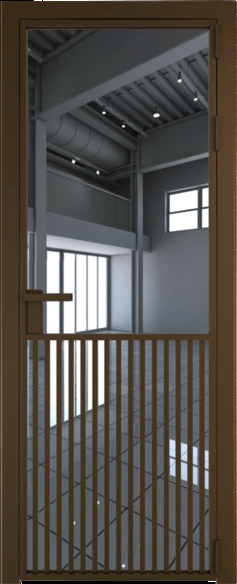 Алюминиевая дверь Profil Doors 15 AG Деорэ Зеркало