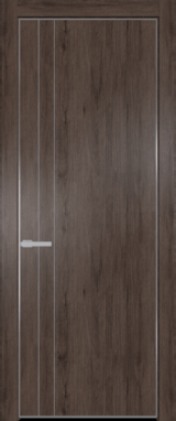Межкомнатная дверь Profil Doors 12 NE Дуб Тобакко Серебро
