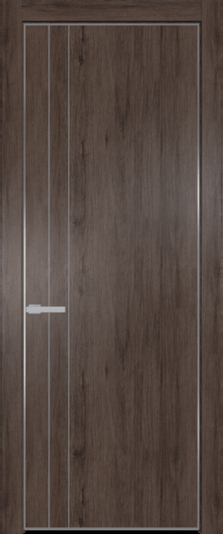 Межкомнатная дверь Profil Doors 12 NE Дуб Тобакко Серебро