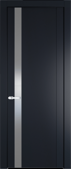 Межкомнатная дверь Profil Doors 1.2 P Lacobel Серебряный лак Нэви Блу (RAL 7016)