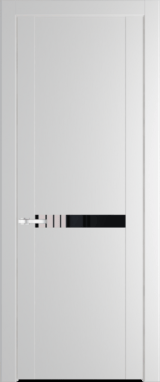 Межкомнатная дверь Profil Doors 1.4 P Lacobel Черный лак Крем Вайт (RAL 120-02)