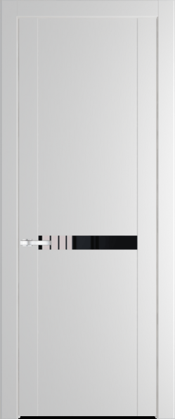 Межкомнатная дверь Profil Doors 1.4 P Lacobel Черный лак Крем Вайт (RAL 120-02)