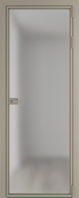 Алюминиевая дверь Profil Doors Orange 1AX.O Зеркало Никель матовый
