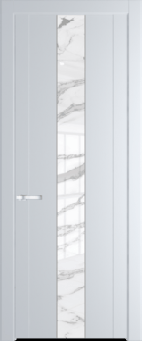 Межкомнатная дверь Profil Doors 1.9 P Нефи белый узор серебро Вайт (RAL 110 96 02)