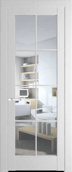 Межкомнатная дверь Profil Doors 4.1.2 (p.8) Крем Вайт (RAL 120-02) Прозрачное