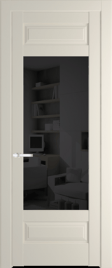 Межкомнатная дверь Profil Doors 4.3.3 PD Кремовая Магнолия (RAL 120-04) Черное тонированное
