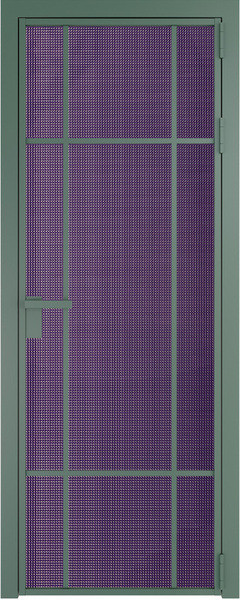 Алюминиевая дверь Profil Doors 8 AG Зеленый воск Кризет Фиолетовый