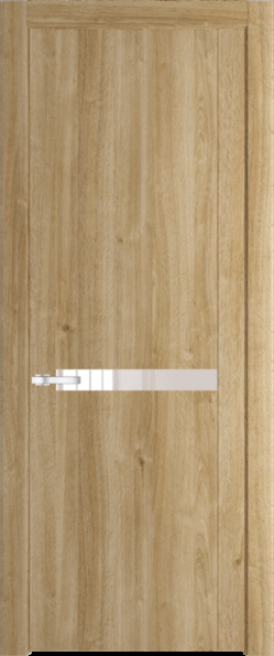Межкомнатная дверь Profil Doors 1.4 N Lacobel Перламутровый лак Дуб Карамель