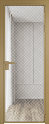 Алюминиевая дверь Profil Doors 1 AG Золото Ромб белый