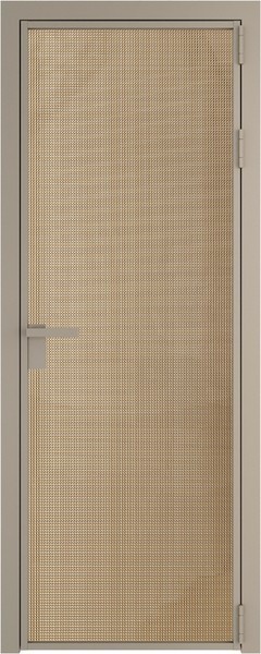 Алюминиевая дверь Profil Doors 1 AG Никель матовый Кризет Золото