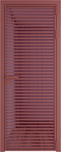 Алюминиевая дверь Profil Doors 12 AG Красный антрацит Фиолетовый Шпион