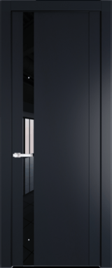 Межкомнатная дверь Profil Doors 1.2 P Lacobel Черный лак Нэви Блу (RAL 7016)