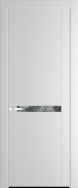 Межкомнатная дверь Profil Doors 1.4 P Атриум серебро Крем Вайт (RAL 120-02)