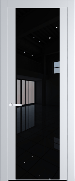 Межкомнатная дверь Profil Doors 1.7 P Lacobel Черный лак Вайт (RAL 110 96 02)