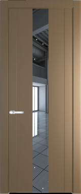 Межкомнатная дверь Profil Doors 1.9 P Зеркало Перламутр золото