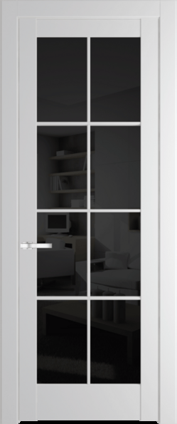 Межкомнатная дверь Profil Doors 4.1.2 (p.8) Крем Вайт (RAL 120-02) Черное тонированное