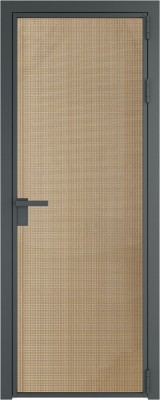 Алюминиевая дверь Profil Doors 1 AG Серая ночь Кризет Золото