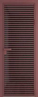 Алюминиевая дверь Profil Doors 12 AG Красный антрацит Черное тонированное