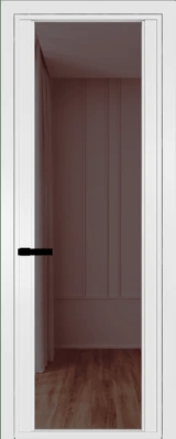 Алюминиевая дверь Profil Doors 2AGP Вайт Золотистая бронза