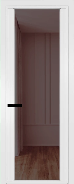 Алюминиевая дверь Profil Doors 2AGP Вайт Золотистая бронза