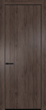 Межкомнатная дверь Profil Doors 12 NE Дуб Тобакко Черный матовый RAL9005