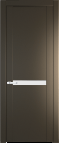 Межкомнатная дверь Profil Doors 1.4 P Монохром белый просветленный Перламутр бронза
