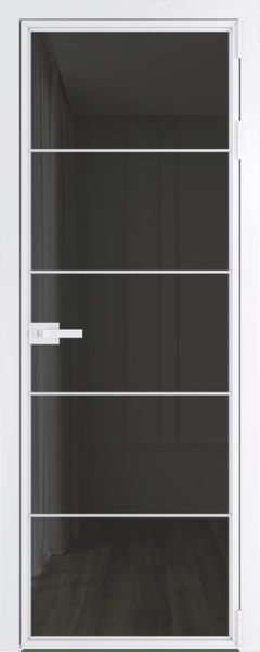 Алюминиевая дверь Profil Doors 5AX Вайт Тонированное