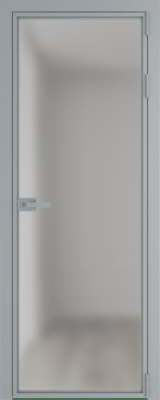 Алюминиевая дверь Profil Doors Orange 1AX.O Зеркало Серебро
