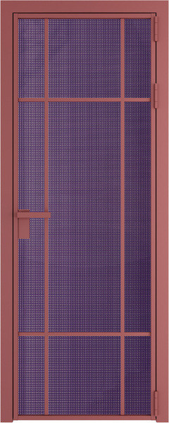 Алюминиевая дверь Profil Doors 8 AG Красный антрацит Кризет Фиолетовый