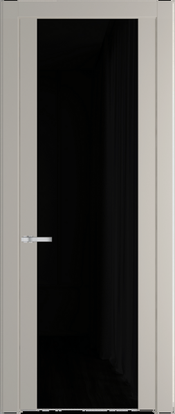 Межкомнатная дверь Profil Doors 1.13 P Черный триплекс Сэнд
