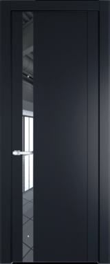 Межкомнатная дверь Profil Doors 1.2 P Зеркало Нэви Блу (RAL 7016)