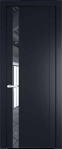 Межкомнатная дверь Profil Doors 1.2 P Зеркало Нэви Блу (RAL 7016)
