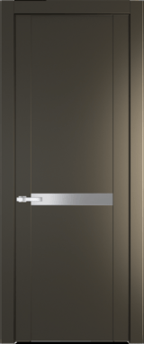 Межкомнатная дверь Profil Doors 1.4 P Монохром серебро (серебро матлак) Перламутр бронза