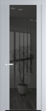 Межкомнатная дверь Profil Doors 1.7 P Зеркало серое Лайт Грей (RAL 870-01)