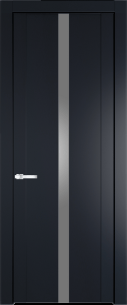 Межкомнатная дверь Profil Doors 1.8 P Монохром серебро (серебро матлак) Нэви Блу (RAL 7016)