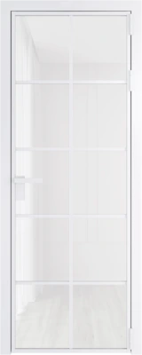 Алюминиевая дверь Profil Doors 4 AG Вайт Белый триплекс
