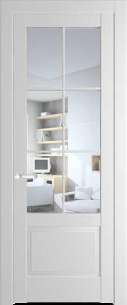 Межкомнатная дверь Profil Doors 4.2.2 (p.6) Крем Вайт (RAL 120-02) Прозрачное
